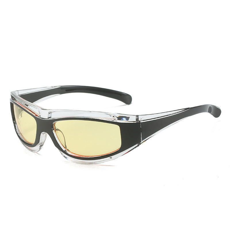 Gafas de sol de PC de estilo de tecnología Future de Y2k Future